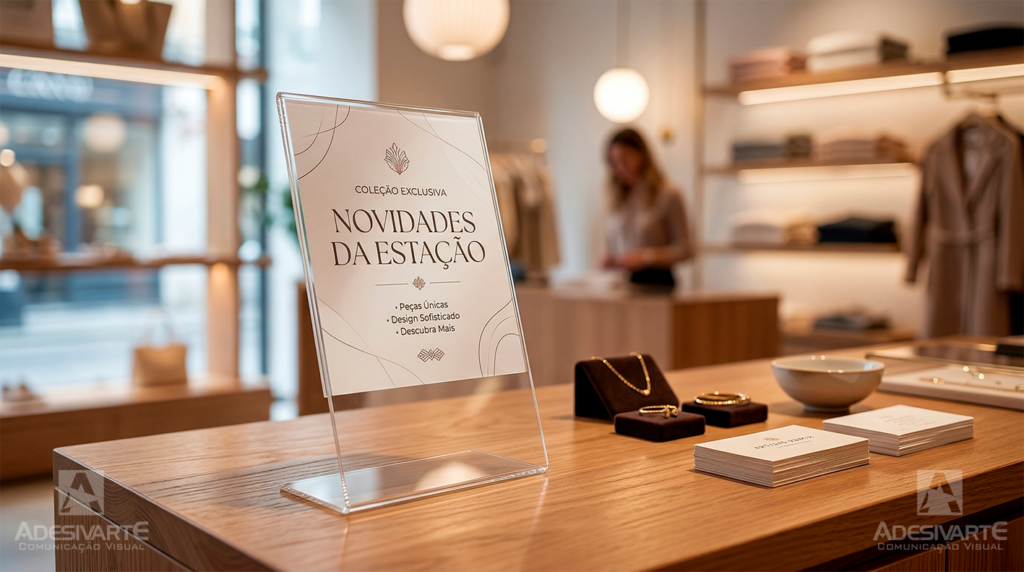 Displays de Acrílico ou PVC